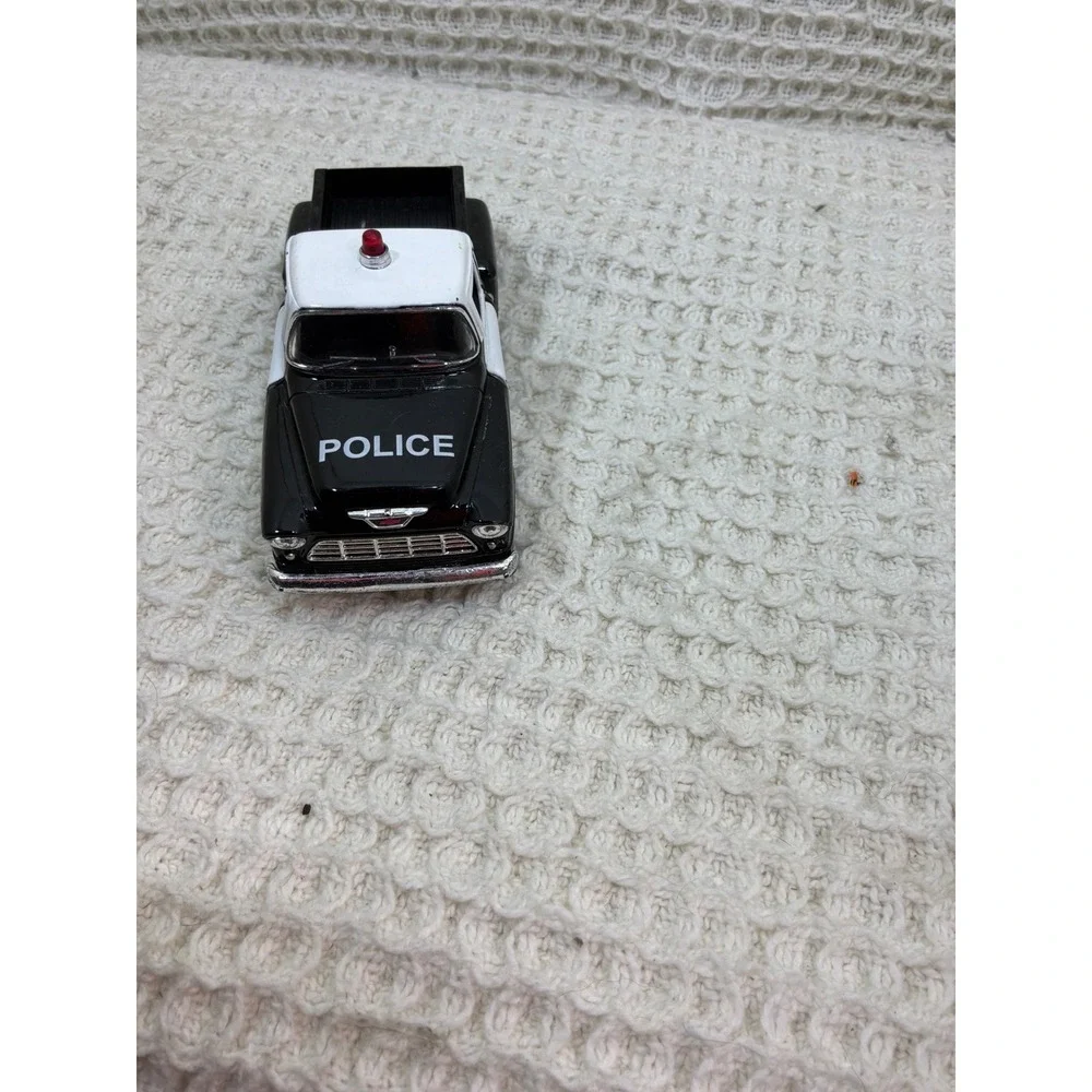 Vintage 1955 Chevy Stepside Kinsmart Police Pickup Truck 1/32‎ Black White